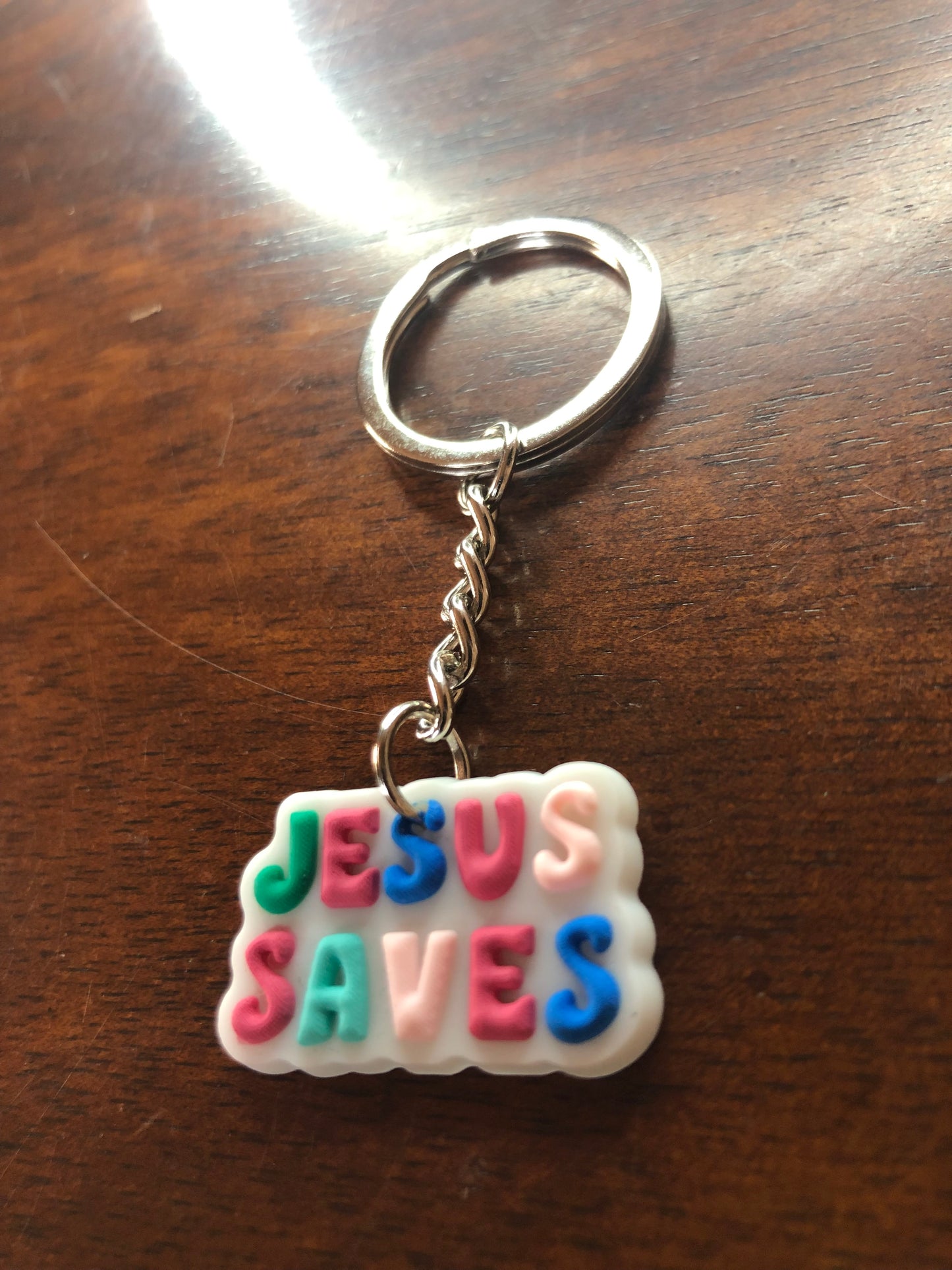 Jesus Saves Keychain