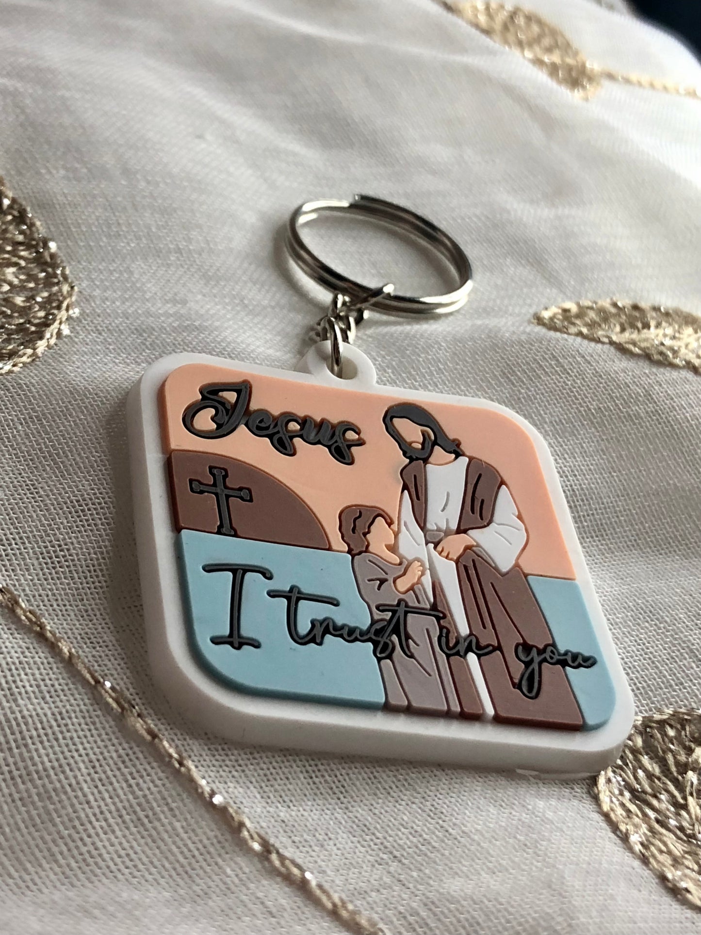 Jesus I Trust In You Keychain