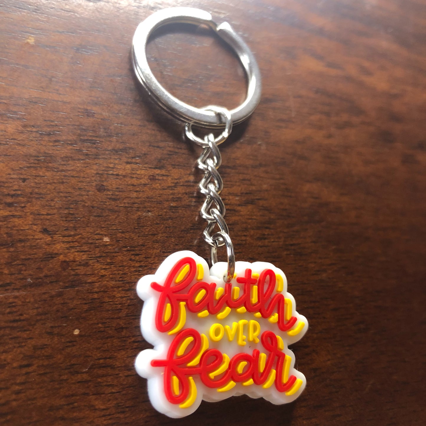 Faith Over Fear Keychain