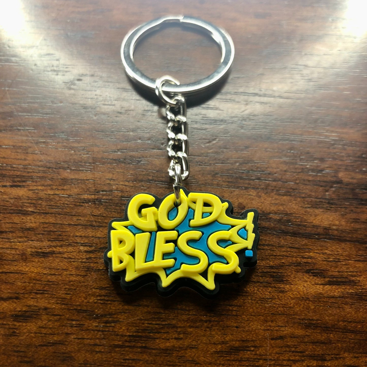 God Bless Keychain