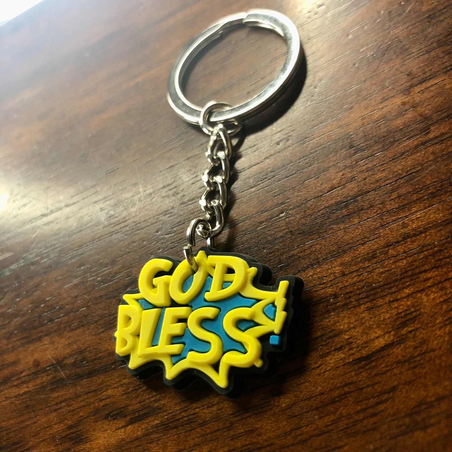 God Bless Keychain