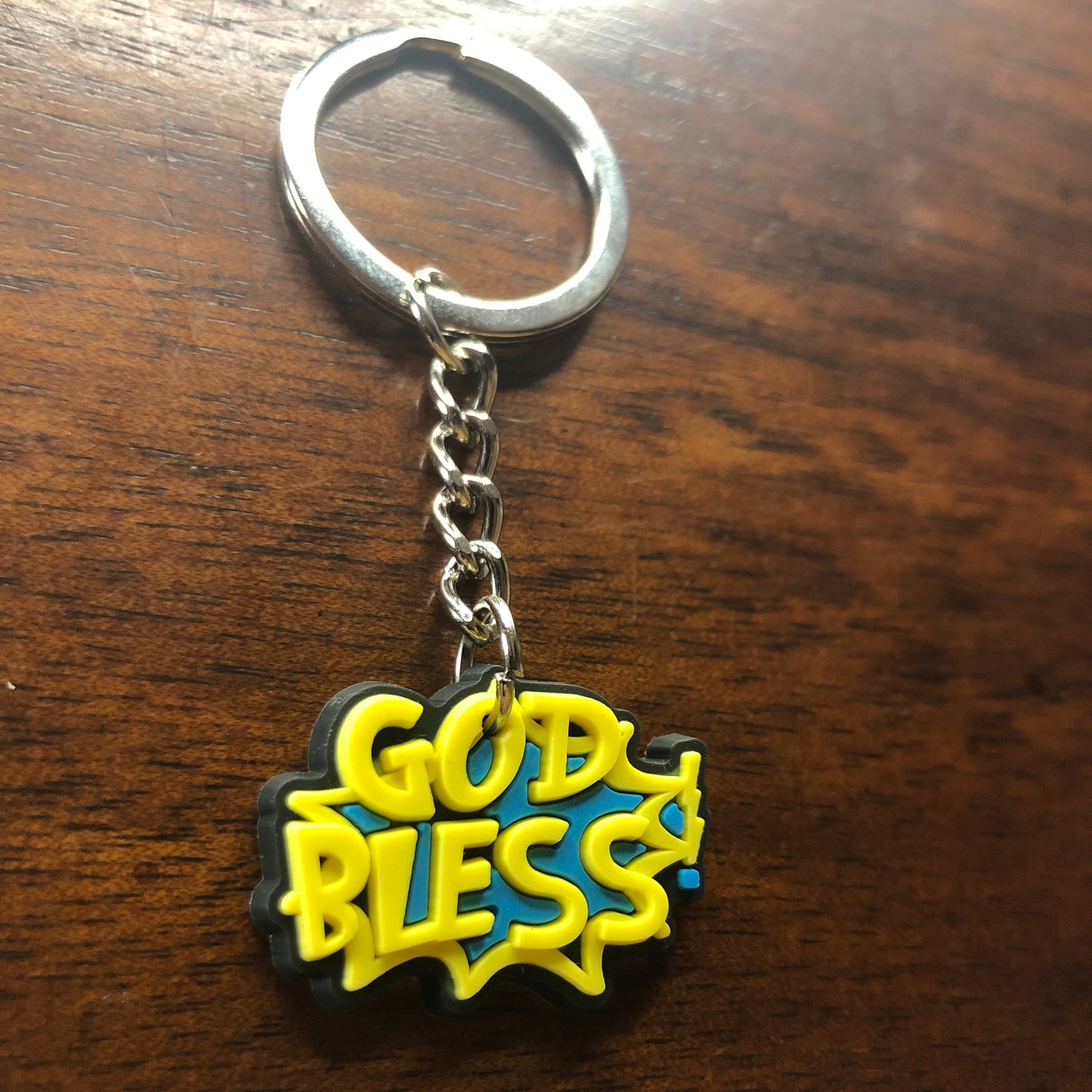 God Bless Keychain