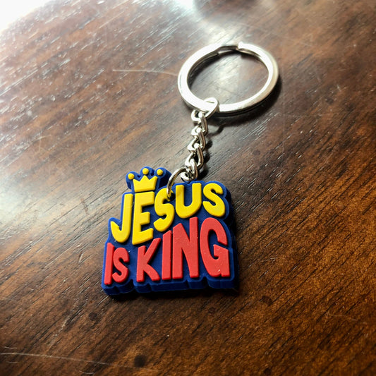 Jesus Is King Keychain